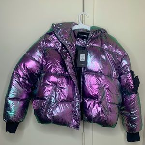 F21 Purple Metallic Bomber